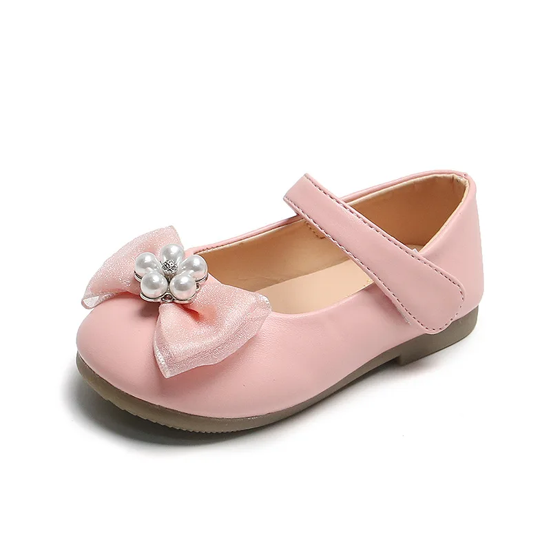 

Fashion 2020 New Baby Girls Bead Bow-Knot Toddler Kids Princess Party Leather Shoe Children'S Dance Shoes 1 2 3 4 5 6 Year Old