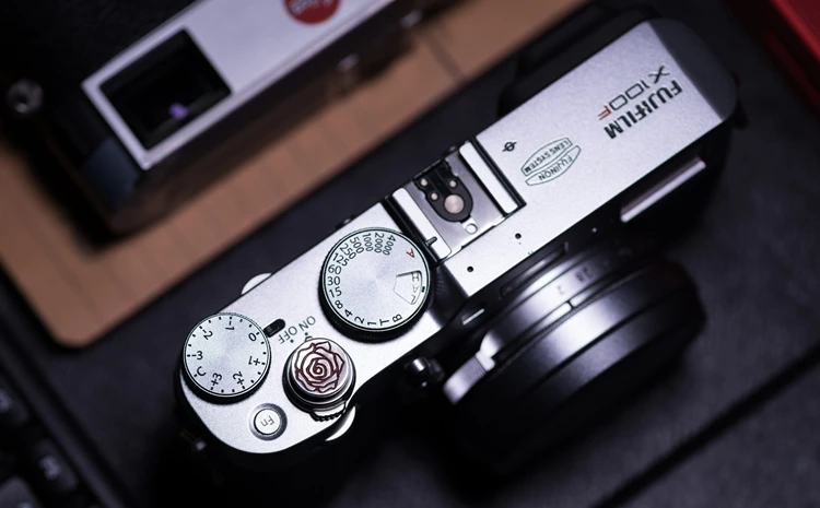 Оригинальная Серебряная+ латунная кнопка спуска затвора для камеры Fujifilm X100F XPRO2 XE3 XT3/X10/X20/X30 Leica M1/M2