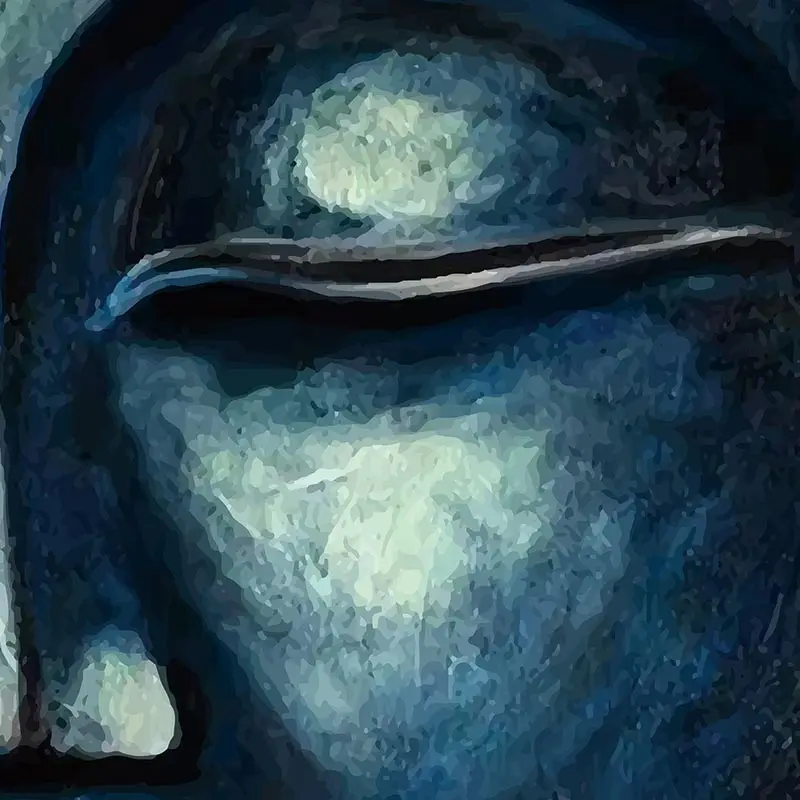 Голова Будды банму домашний декор настенная живопись буддизм настенный постер