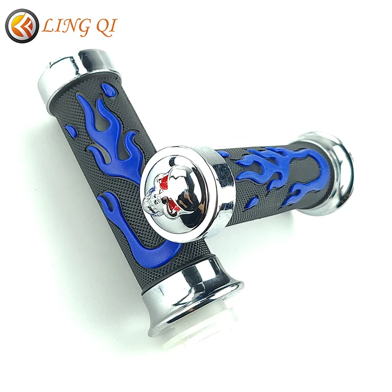 Резиновая пористая резная Нескользящая накладка на руль мотоцикла 22 мм|Руль