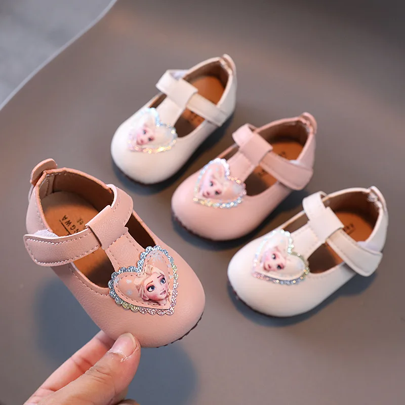 

Туфли детские для новорожденных, милые теннисные туфли «Холодное сердце» Disney, обувь для девочек, весна-лето