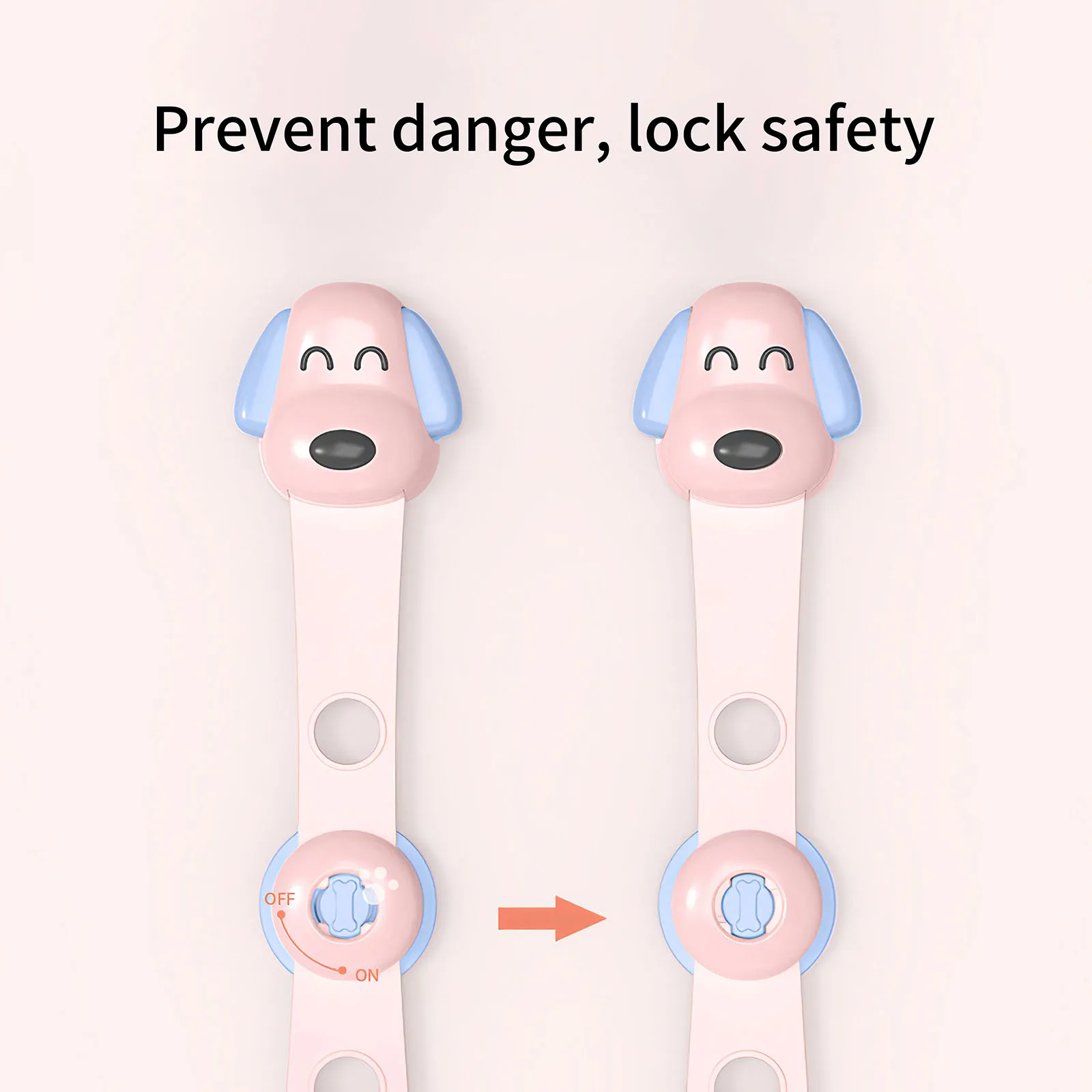 

4Pcs/Lot Child Lock Protection Of Children Locking Doors For Children'S Safety Kids Safety Plastic Protection Safety Lock