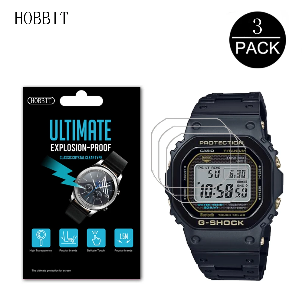 3 шт. защитная пленка для экрана Casio спортивных часов с эффектом G Shock и защитой