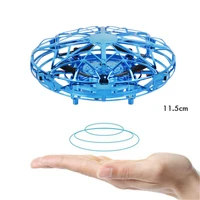 ufo gesture induction suspension aircraft smart flying saucer with led lights anti collision electronic kid adult antistress toy
