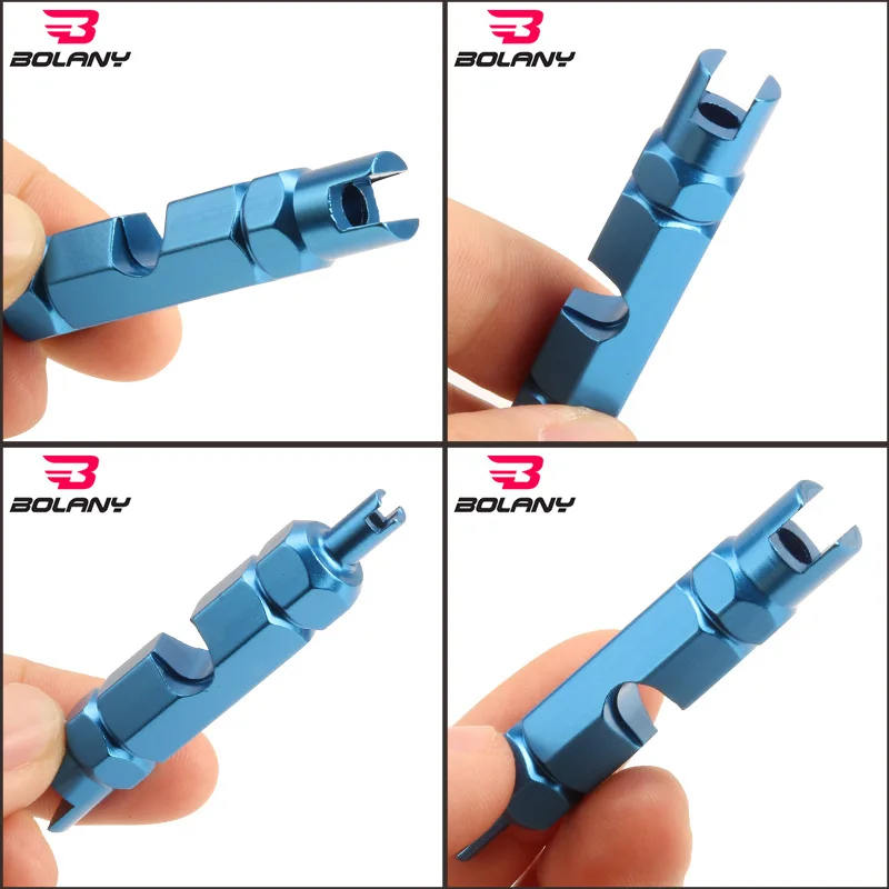 

BOLANY double-headed multi-function wrench parts MTB bicycle bicycle wrench valve core removal tool wrench removal