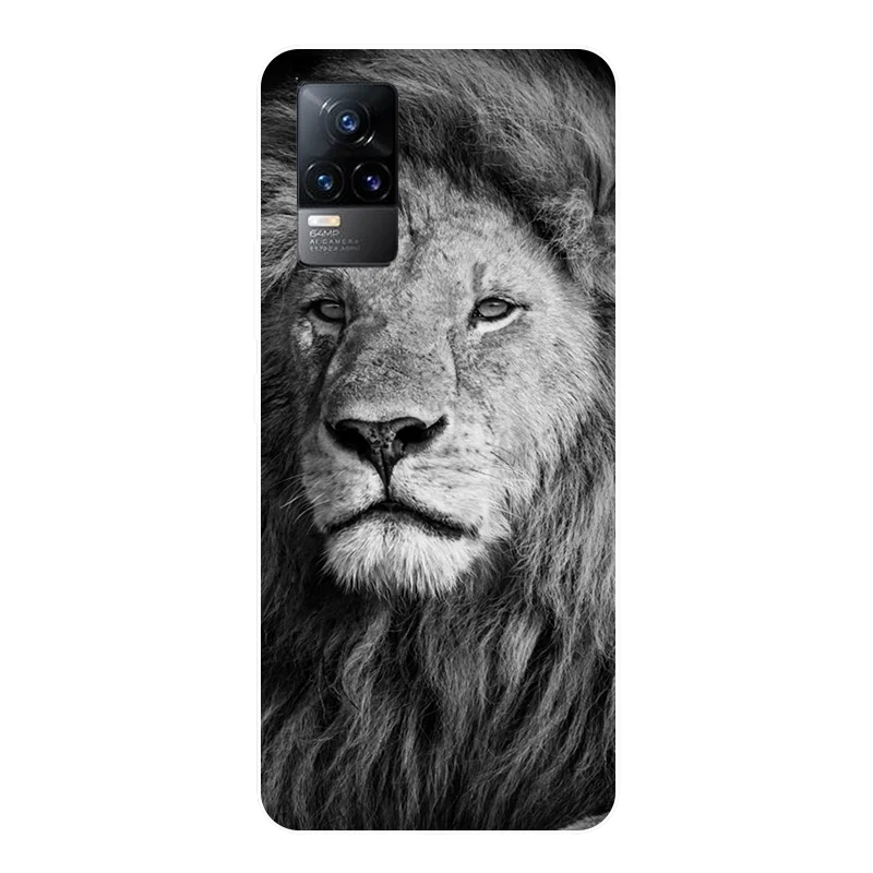 

For Vivo V21e Case 6.44'' Cartoon Painted Soft TPU Phone Cases for Vivo V21e 4G Back Cover Coque Bumper for Vivo V2061 Fundas