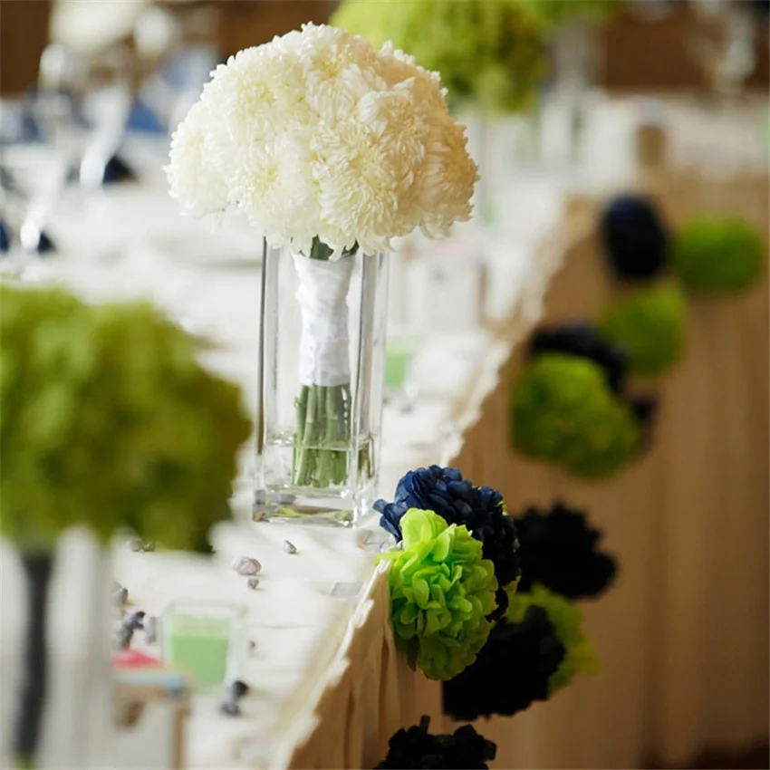 15/20 см (10 шт.) помпон цветочная ткань Бумага помпоны для Свадебные украшения