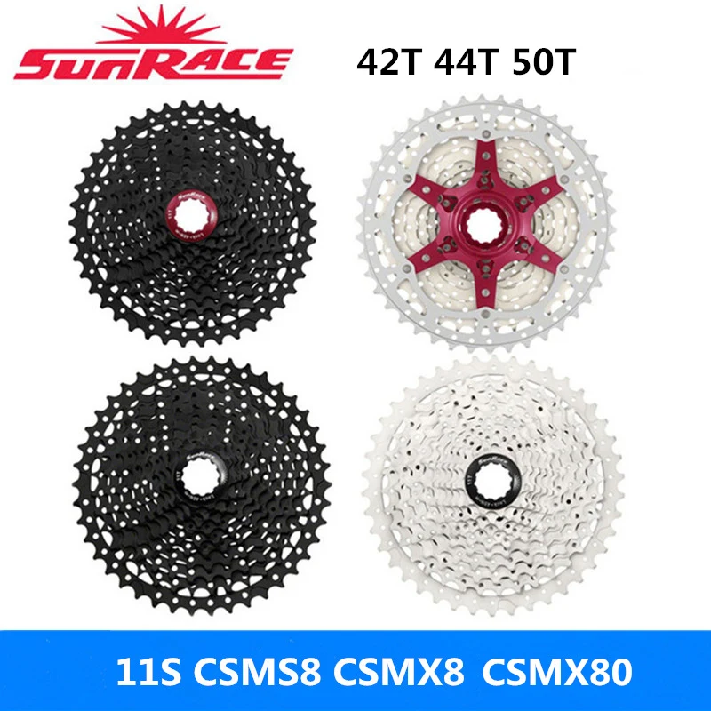 Велосипедная кассета sunracing 11 Speed CSMX80 CSMS8 CSMX8 50T подходит для Shimano SRAM S маховик 42T 46T