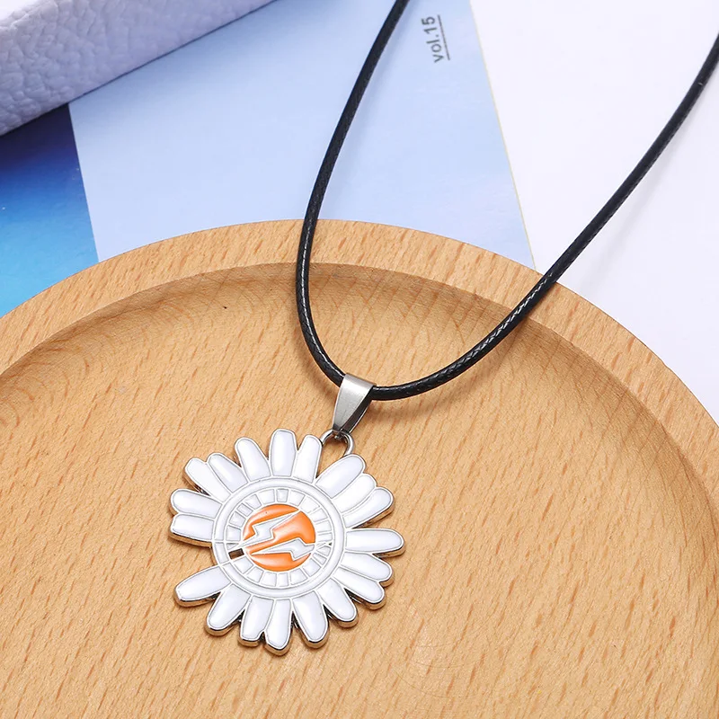 Простые Подвески с ромашками ожерелья для женщин и мужчин очаровательный