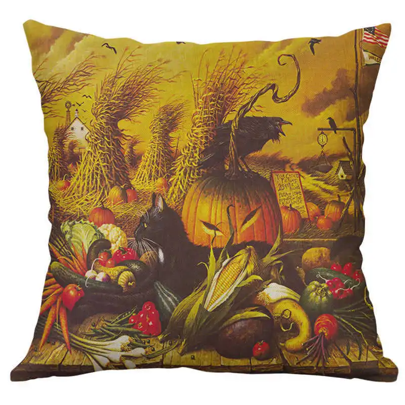 Симпатичная ретро-наволочка из хлопка и конопли чехол для подушки украшение дома