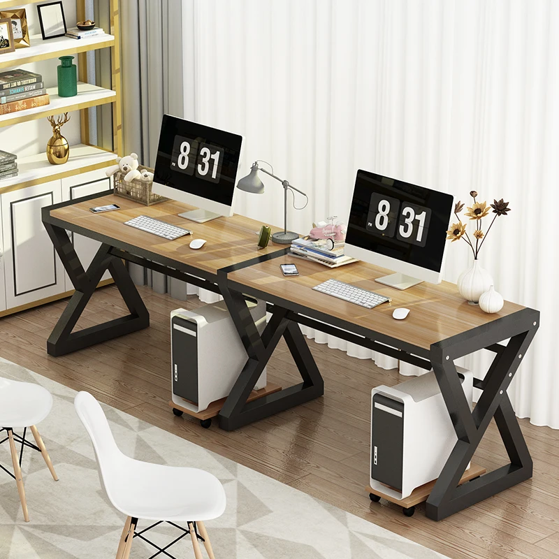 Простой компьютерный стол для двух человек домашний одной спальни простой