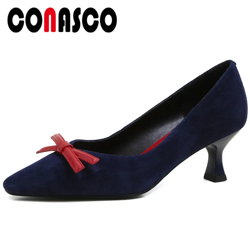 

CONASCO Новая Элегантная Женская обувь в сдержанном стиле Повседневные Вечерние женские туфли на высоком каблуке для свадьбы, на высоком каблу...