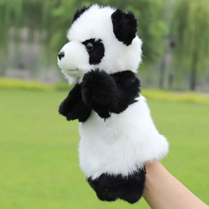 

Panda Hand Puppet Baby Kids Plush Doll Educational Toys Preschool Kindergarten GXMB