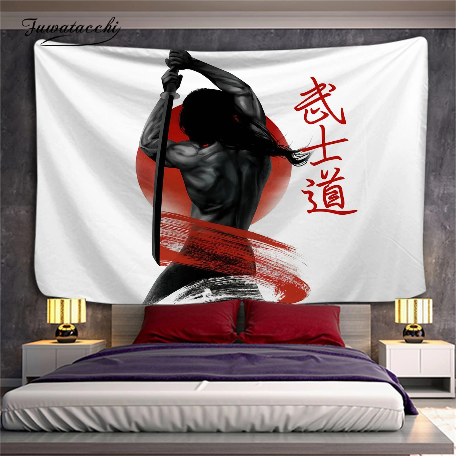 

Japanese Style Tapestry Wall Hanging Tapestries Beach Throw Hippie Tapestries Decorative Bedspread Dorm Room Wall Hanging 3 Size