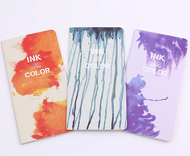 

1PC 48K Creative Ink Color Notebooks 24 Pages Journal Planner Book Notes Diary Office Zakka Supplies (ss-1706)