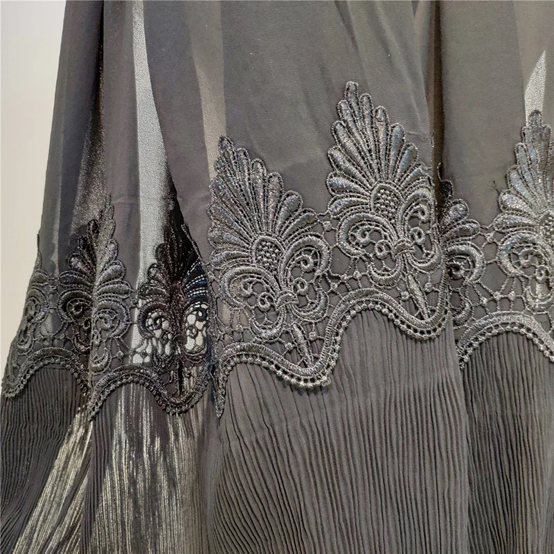 Плиссированный шифоновый хиджаб Abaya мусульманский тюрбаны для женщин джилбаб