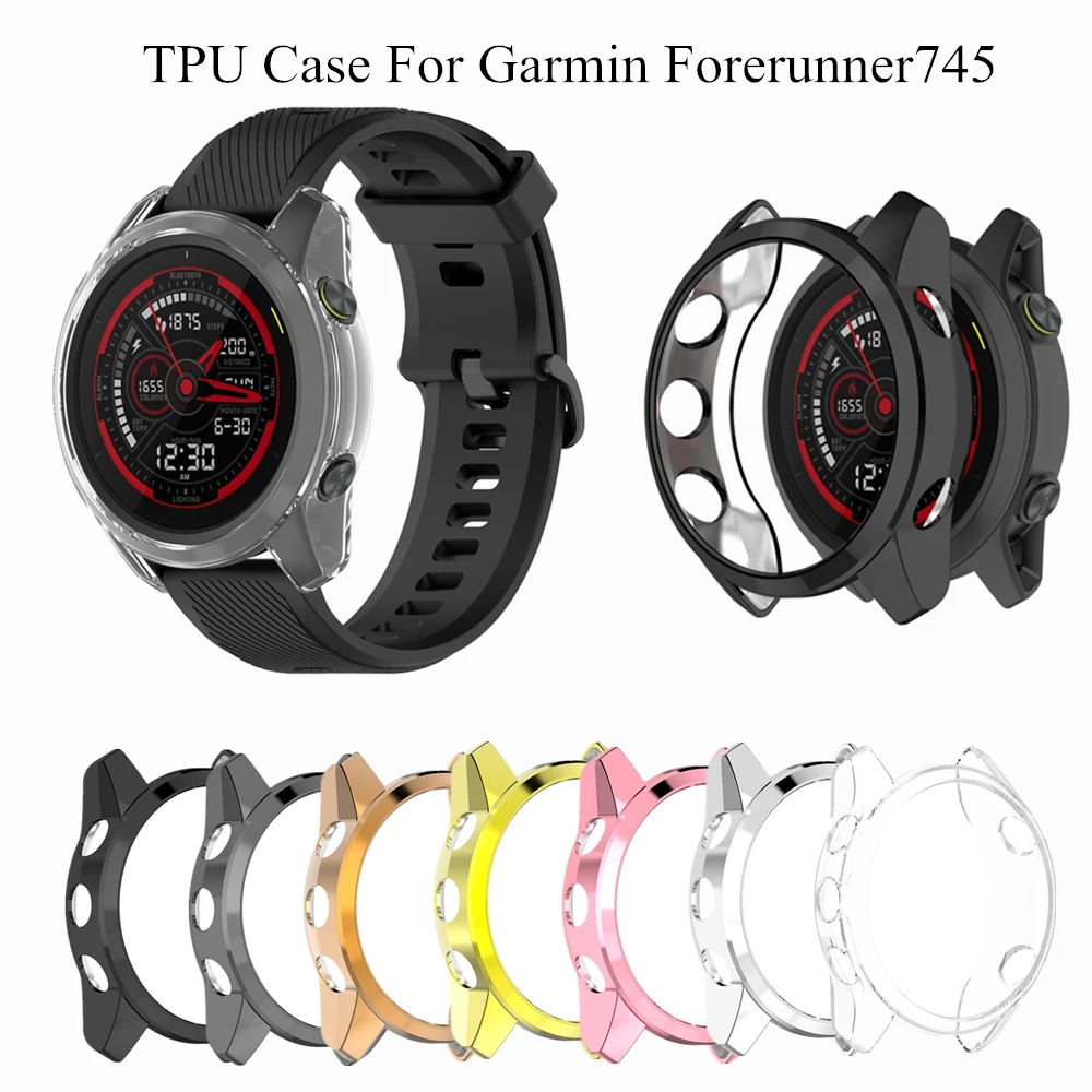 

Защитное покрытие из ТПУ для Garmin Forerunner 745 чехол для часов защитный бампер мягкая рамка экран полый для Garmin Forerunner 745