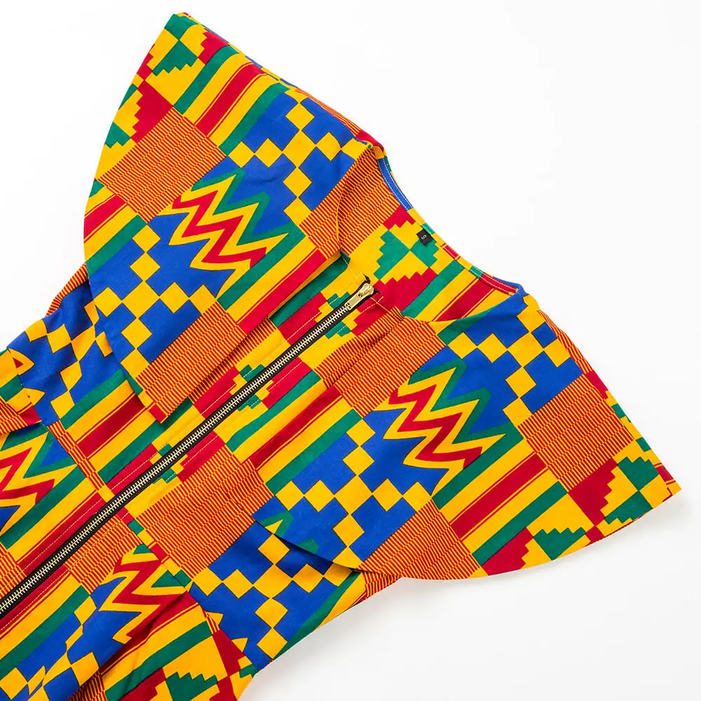 

African clothes for Women kente print blouse african Traditional clothes african fashion cape top kente print clothing