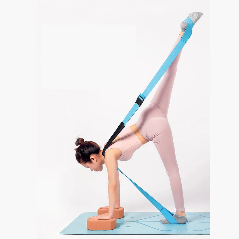 

Yoga Pull Strap Belt Polyester Latex Elastic Latin Dance Stretching Band Loop Yoga Pilates GYM Fitness Exercise Resistance Bands
