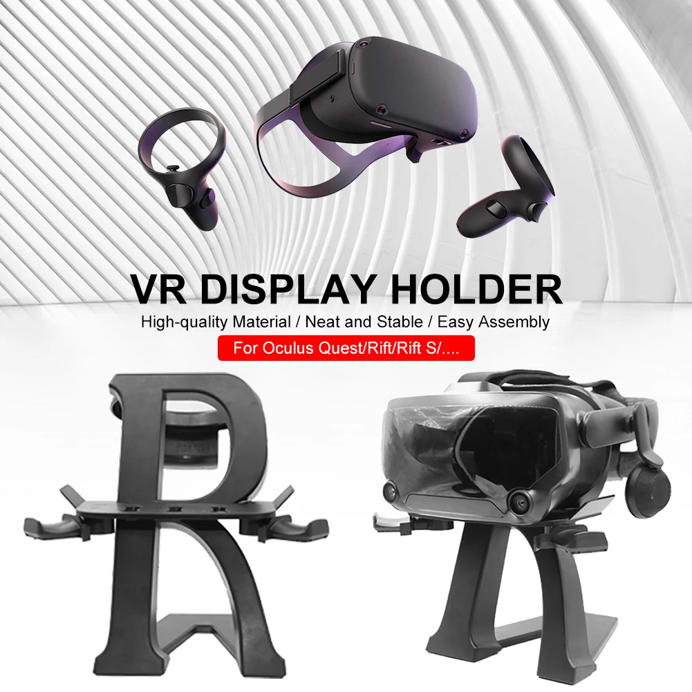 

Подставка для гарнитуры VR, держатель для гарнитуры Oculus Rift S для Oculus Quest, держатель для гарнитуры с нажимными контроллерами