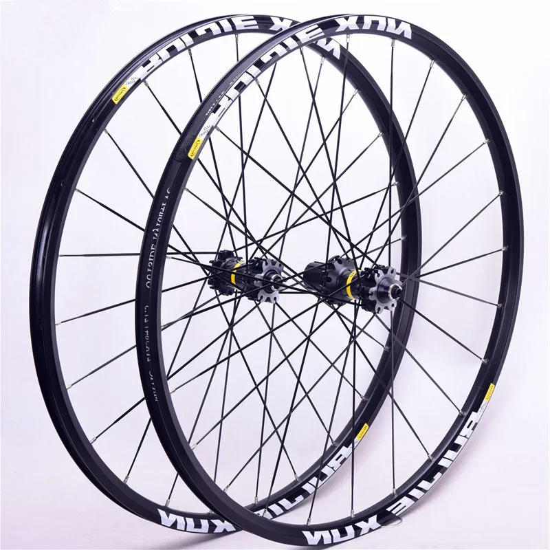 Kaufen Fahrrad Rad Set DTXT Gebrochen Wind Speichen 4 Lager Carbon Fiber Rohr Hub Mtb Mountainbike Rad Set 26/27.5/29 Zoll Rad