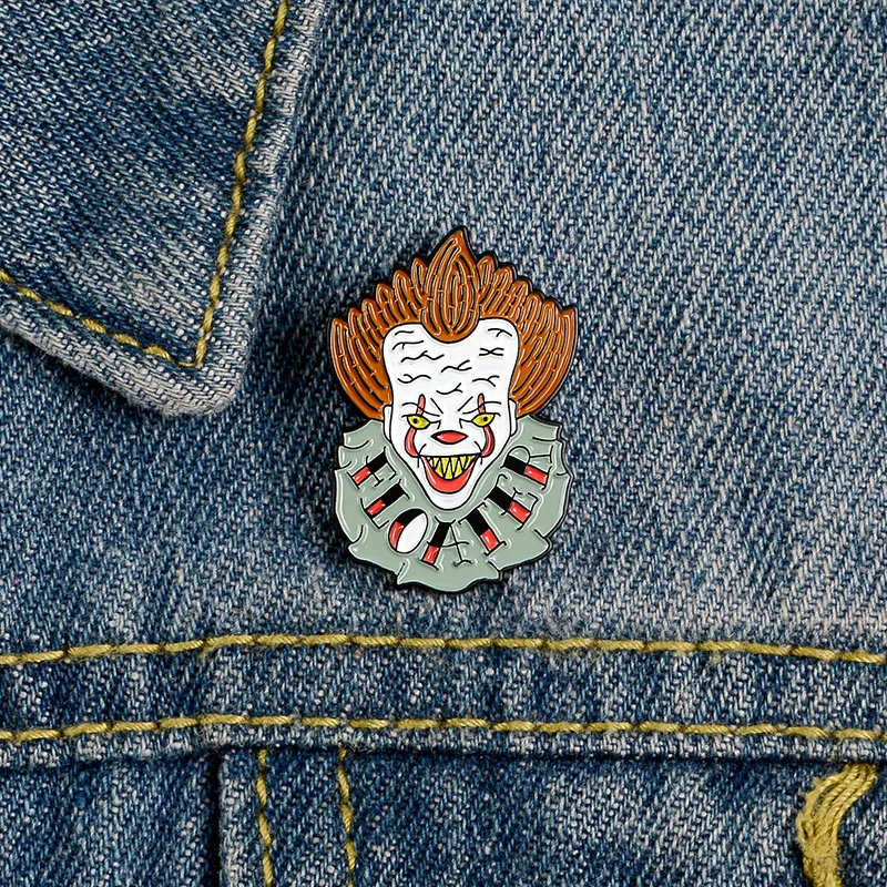 

Joker Cartoon Lapel Pins Brooch Metal Badge Vintage Classics Jewelry Gifts Collection