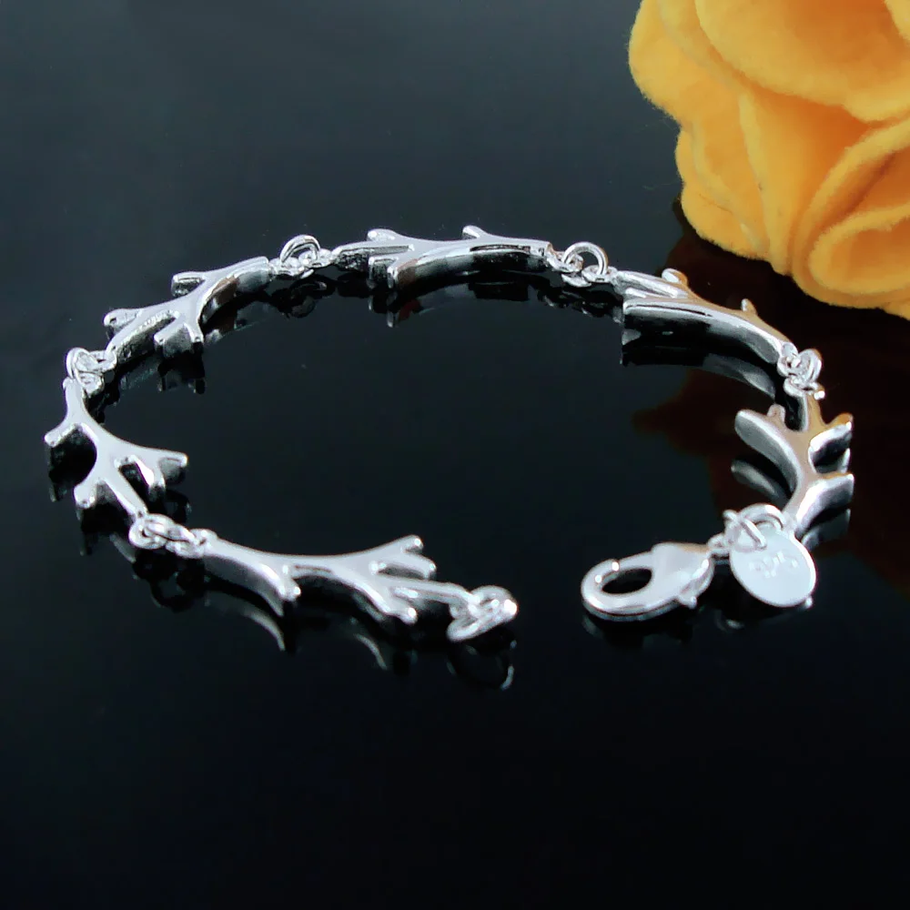 Браслет с веткой дерева из стерлингового серебра Ювелирные изделия для женщин