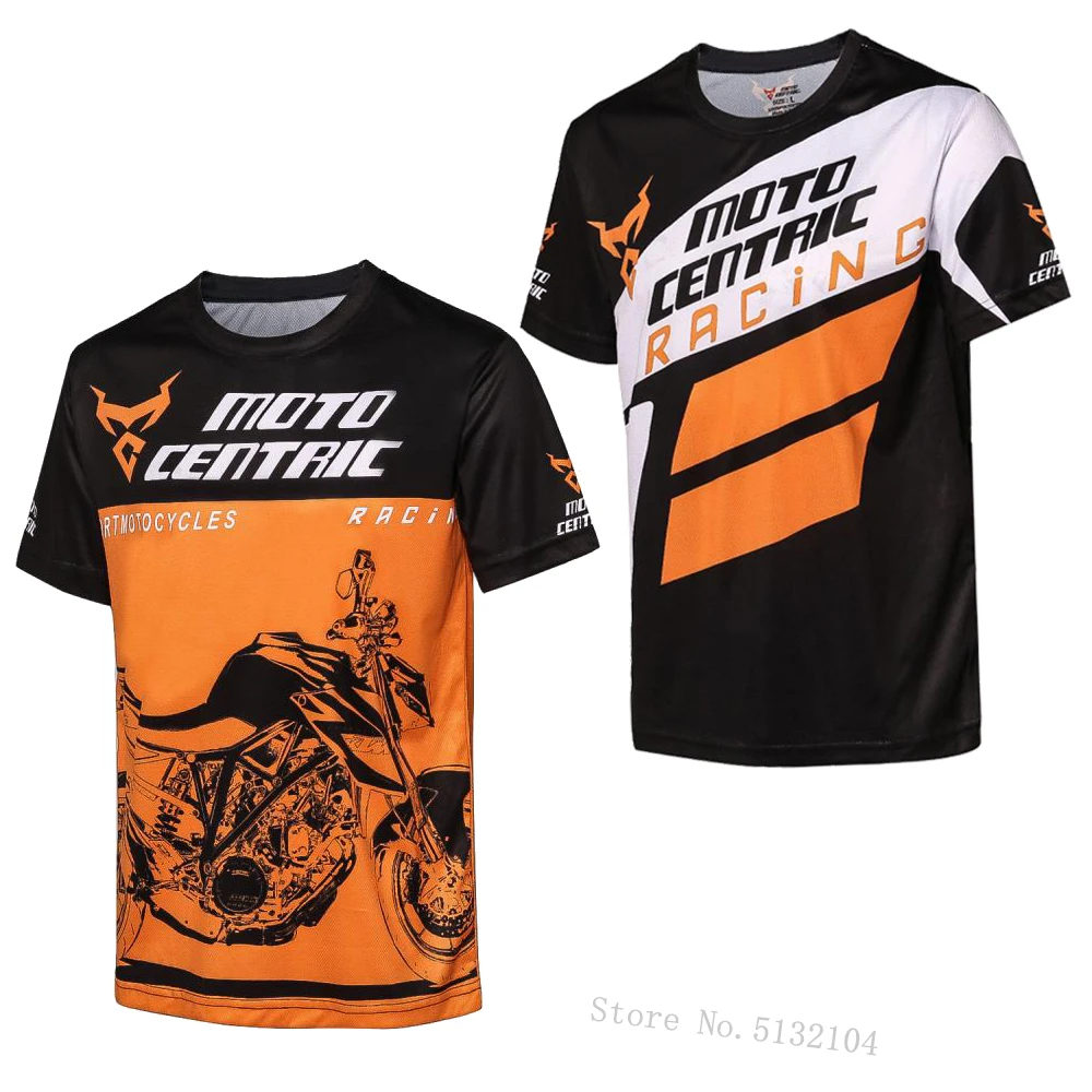 Быстросохнущая короткая футболка для мотокросса мотоцикла горного велосипеда