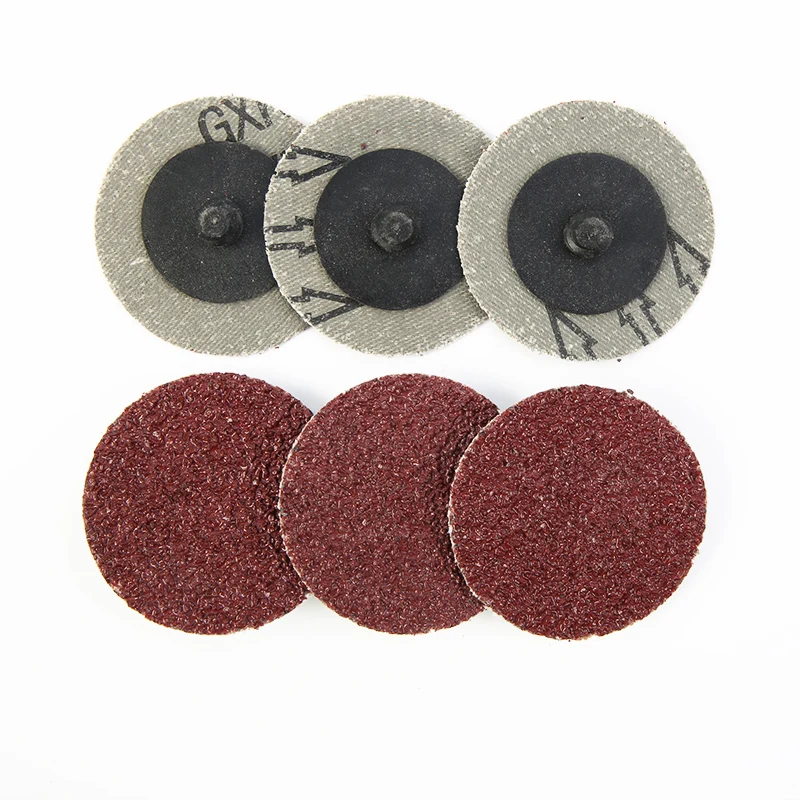 

50pcs 2inch Sandpaper Pad Sanding Disc Sanding Discs Dry Grinding Abrasive Paper Flocking Woodworking for Electric Grinder