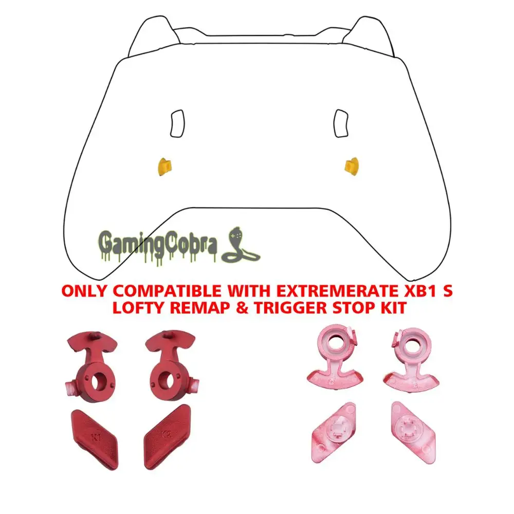 Экстремальный Алый Красный Мягкий сенсорный фиксирующие детали кнопки K1 K2