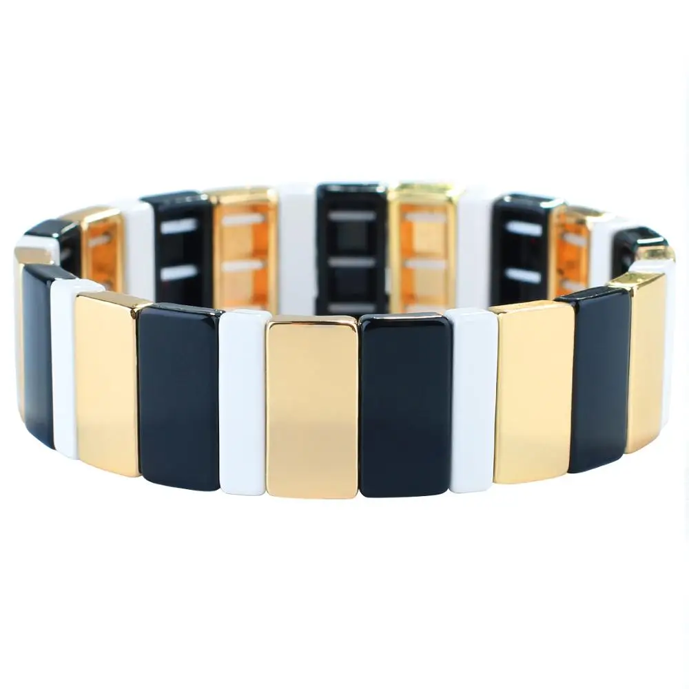 KELITCH винтажные этнические эмалированные браслеты в богемном стиле плетеные с