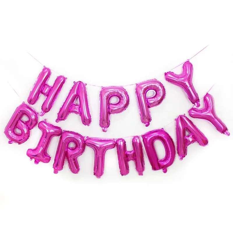 Фольгированный шар Happy Birthday 16 дюймов 1 комплект |