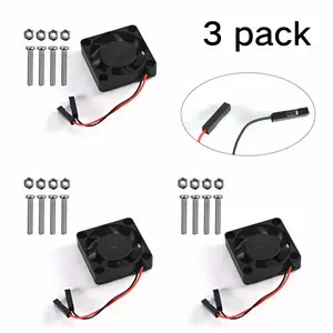 Вентилятор для Raspberry Pi DC 5 В3,3 В, Бесщеточный Охлаждающий вентилятор с винтами для Raspberry Pi 4b 3 B + 3B 2B