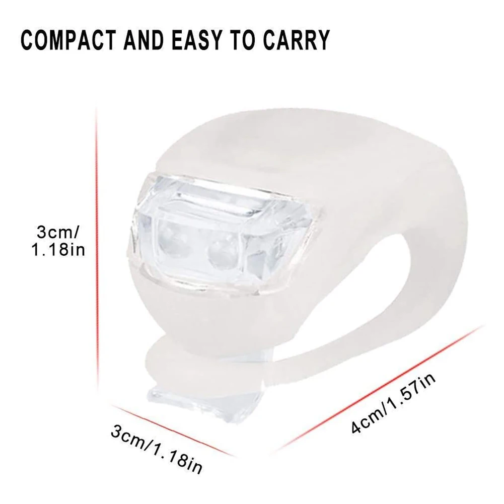 6 шт./компл. велосипед лягушка огни силиконовая фара Безопасность