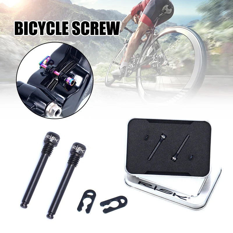 

Bicycle Screw Titanium Retainer Pin with Circlip Bolts Durable Long Lasting Wear Resistant for Threaded Disc Brake Pad Lining SM