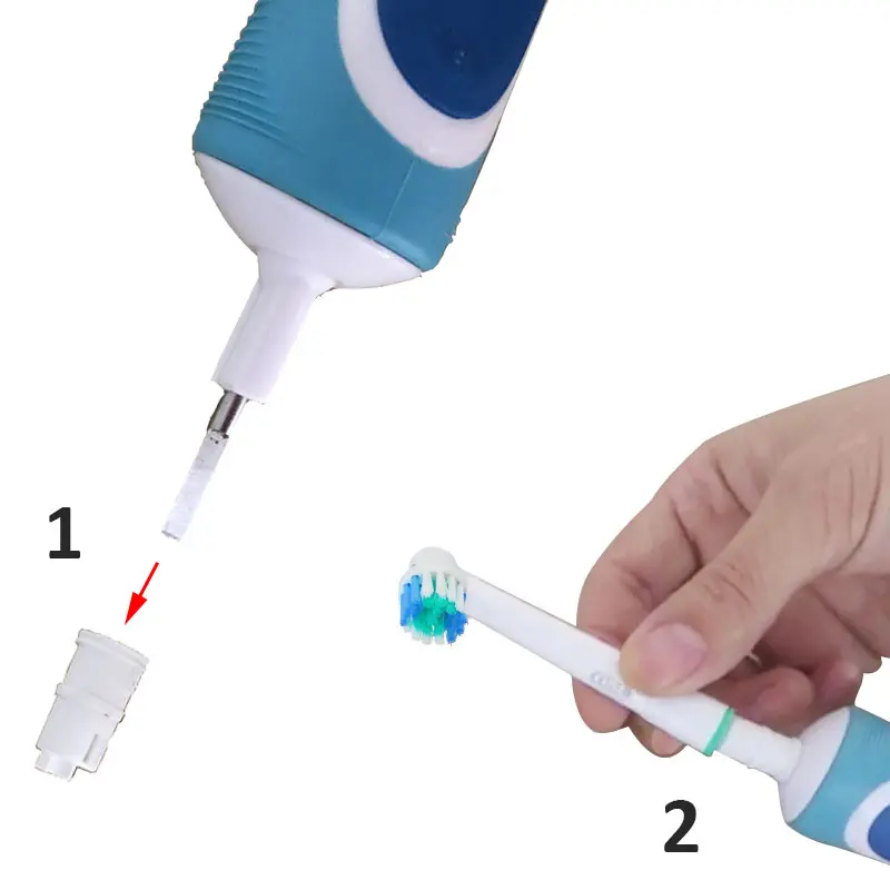 

4PCS Electric Toothbrush Heads Replacement For Braun Oral B Nozzles Soft Bristle Vitality Dual Clean Hygiene Care SmartSeries