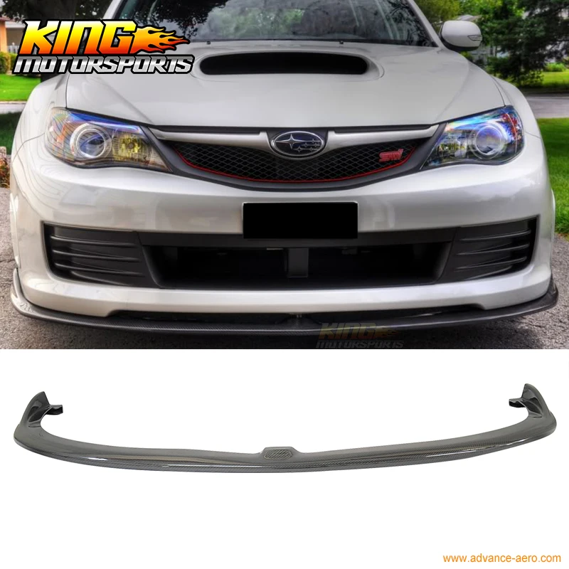 

Подходит для 2008-2010 Subaru WRX STI только CS Style переднего бампера губ-углеродное волокно