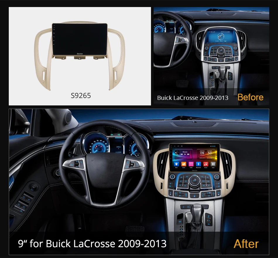 6G+128G Ownice Андроид 10.0 Автомобильное радио GPS для Buick LaCrosse 2009 - 2013 Навигационная система Стерео Setreo 4G LTE DSP SPDIF BT 5.0 1280*720 на.