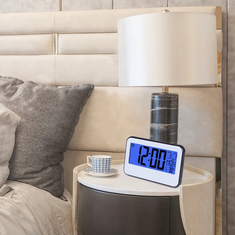 Модные светодиодные цифровые будильники с датой и неделей температурные
