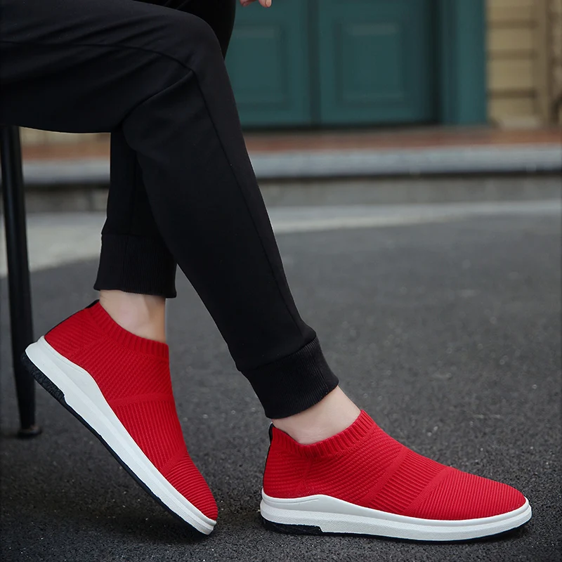 tenis masculino 2020 men tennis shoes mens outdoor ultra-light jogging sock sport shoe gym footwear soft fitness male sneakers | Спорт и