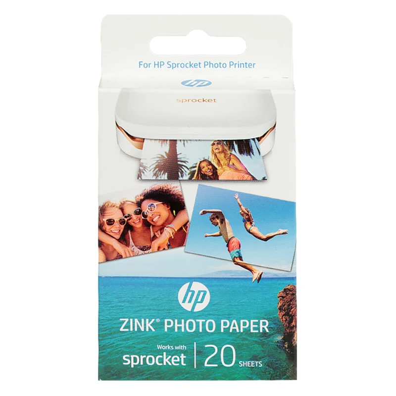 20 листов/коробка наклейка Zink фотобумага 5*7 6 см для HP zink звездочка фотопринтер без