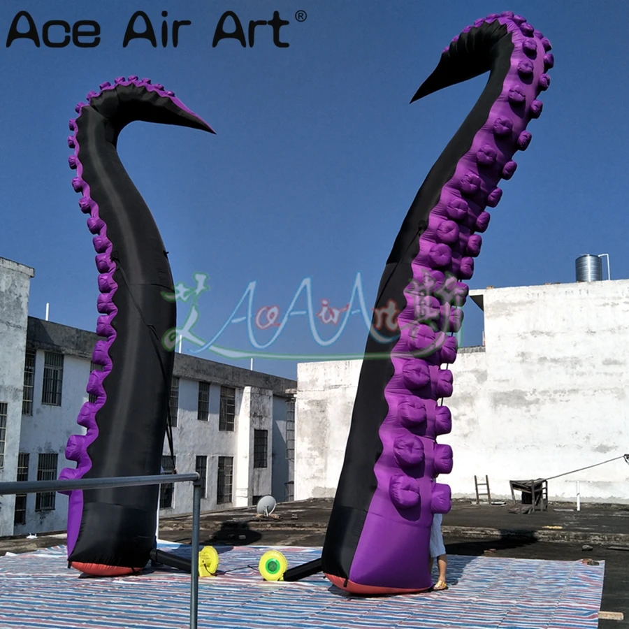 Гигантские надувные щупальца осьминога 2 шт. гелевые ножки для рыб персонаж