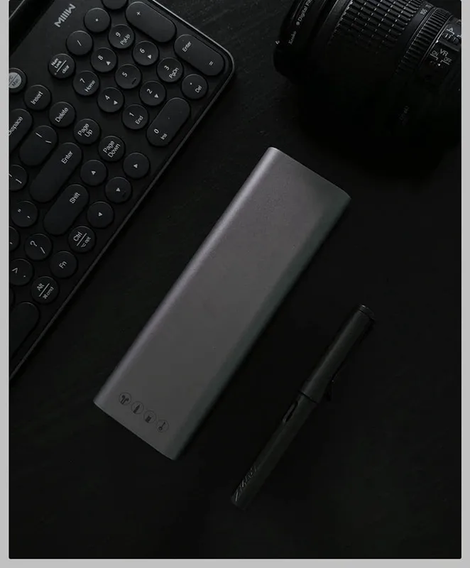Xiaomi Mijia MIIIW металлический ящик портативный Карандаш Чехол кабель для наушников Органайзер алюминиевый корпус кнопочный переключатель школьный офис