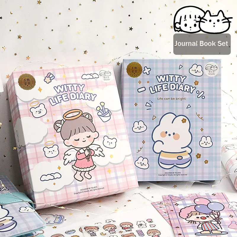 

Милый кавайный блокнот, винтажный Еженедельный планировщик, ежемесячный ежедневный учебный аксессуар, канцелярские принадлежности, школь...