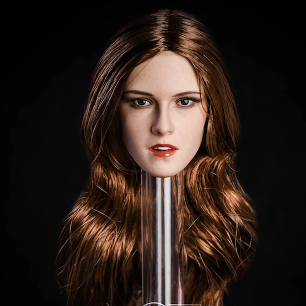 1/6 Европейское и американское золото черные волосы женская голова 12 дюймов