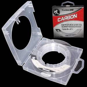 Рыболовная леска, 0,16-0,64 мм, фторуглеродная, 100 м, 1,68-20,39 кг, углеродное волокно для ловли карпа