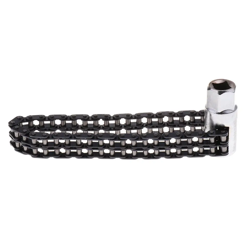 

120mm Heavy Duty Oil Filter Chain Wrench 4 Knots Removal Tool Auto Accessory Wide size Range Heavy-duty Chain