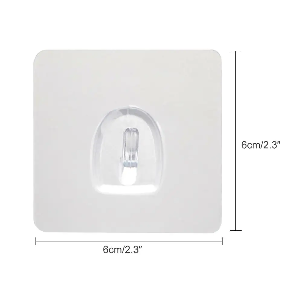 2/4/6/8/10 шт. прозрачные настенные крючки на присоске|Крючки для ванной| |