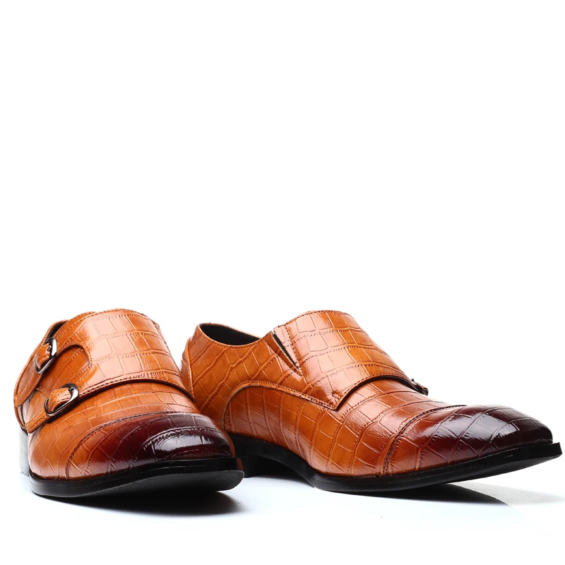 

Men Dress Shoes Handmade Personality trend Paty Leather Wedding Shoes Men Flats Leather Oxfords Formal Shoes