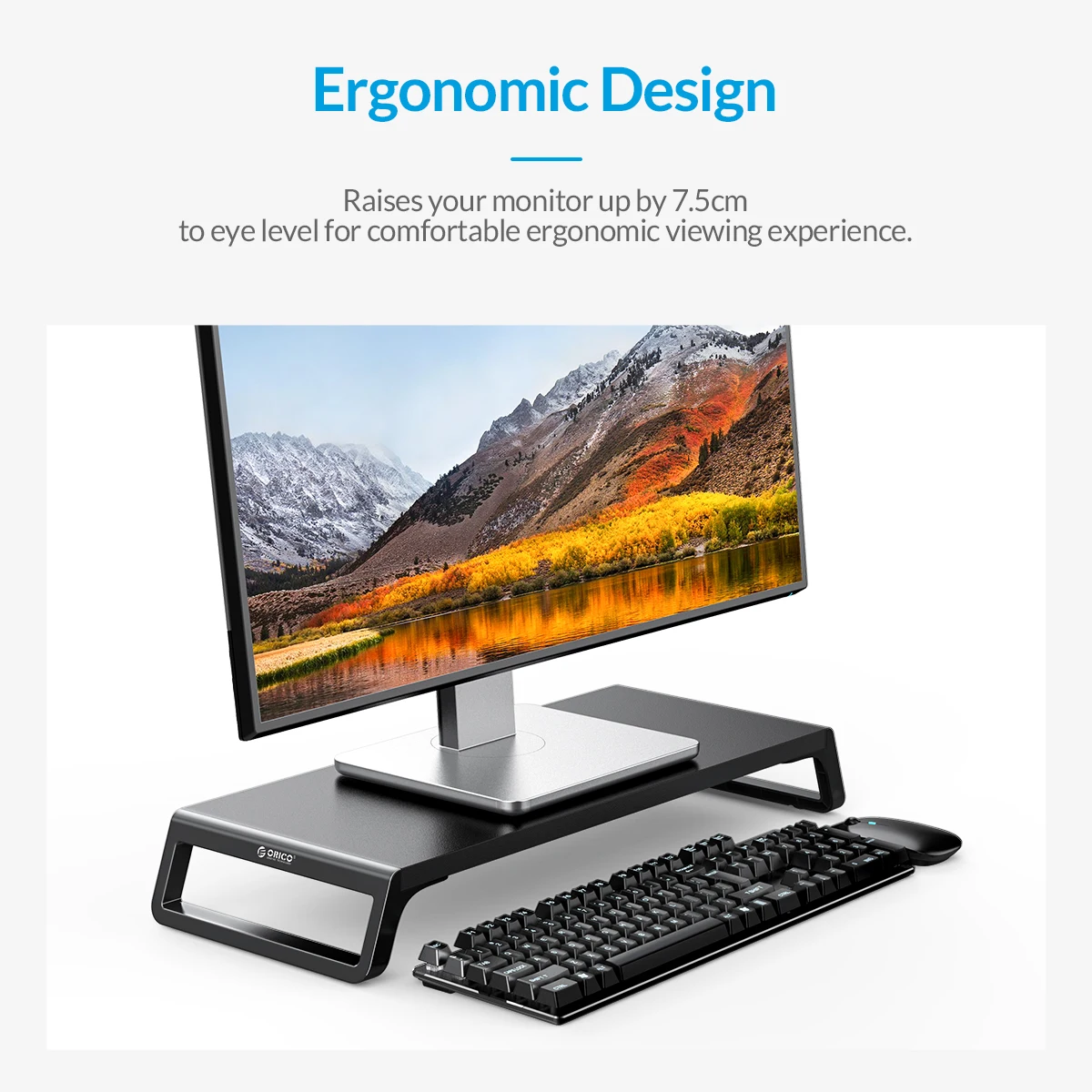 Настольный кронштейн ORICO для монитора и ноутбука алюминиевый | Компьютеры офис